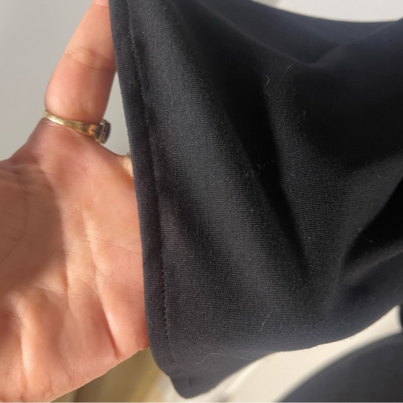 Givenchy Black Open Back Knee Length Tee Shirt Bodycon Viscose Dress Size 6 - Picture 10 of 16